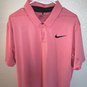 Nike Dri Fit Golf Polo XL EUC awesome red/pink!